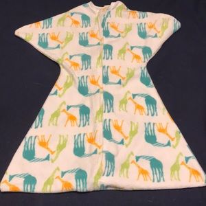 Zipadee Zip transition swaddle sleep sack fleece